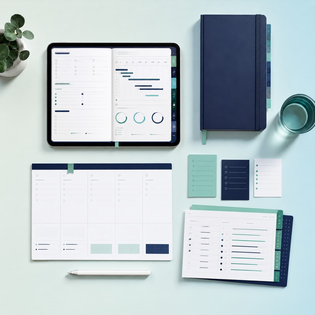 Digital Productivity Planner digital template mockup