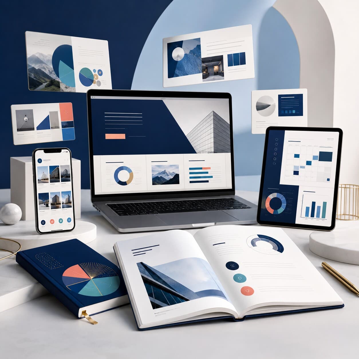 Ultimate Business Content Bundle digital template mockup
